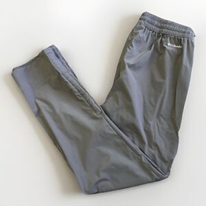 Columbia Gray Convertible Capri Track Pants Women's Size Small Outdoor Hiking